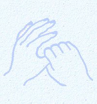 Selbsthilfe: Finger strömen mit Jin Shin Jyutsu - die Grafik zeigt, wie der linke Daumen geströmt wird